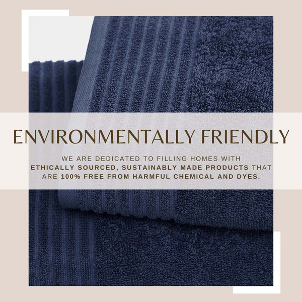 6 Piece Set Cotton Bath Towels - Kasper Collection