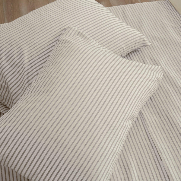 Striped Microfiber Sheet Set - Evette Collection