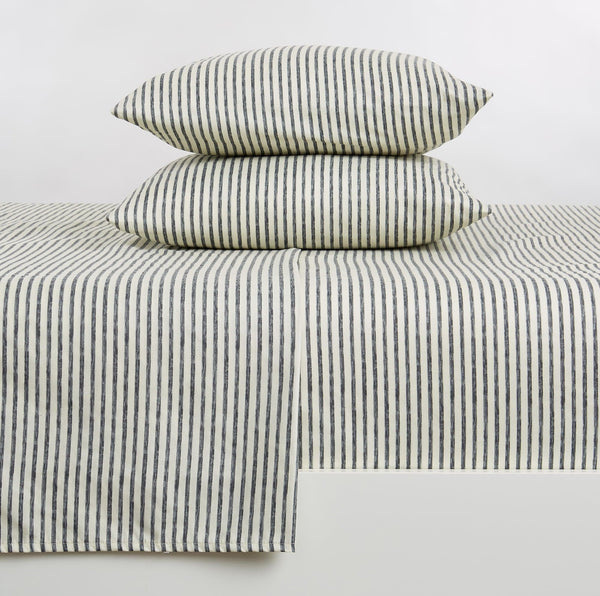 Striped Microfiber Sheet Set - Evette Collection