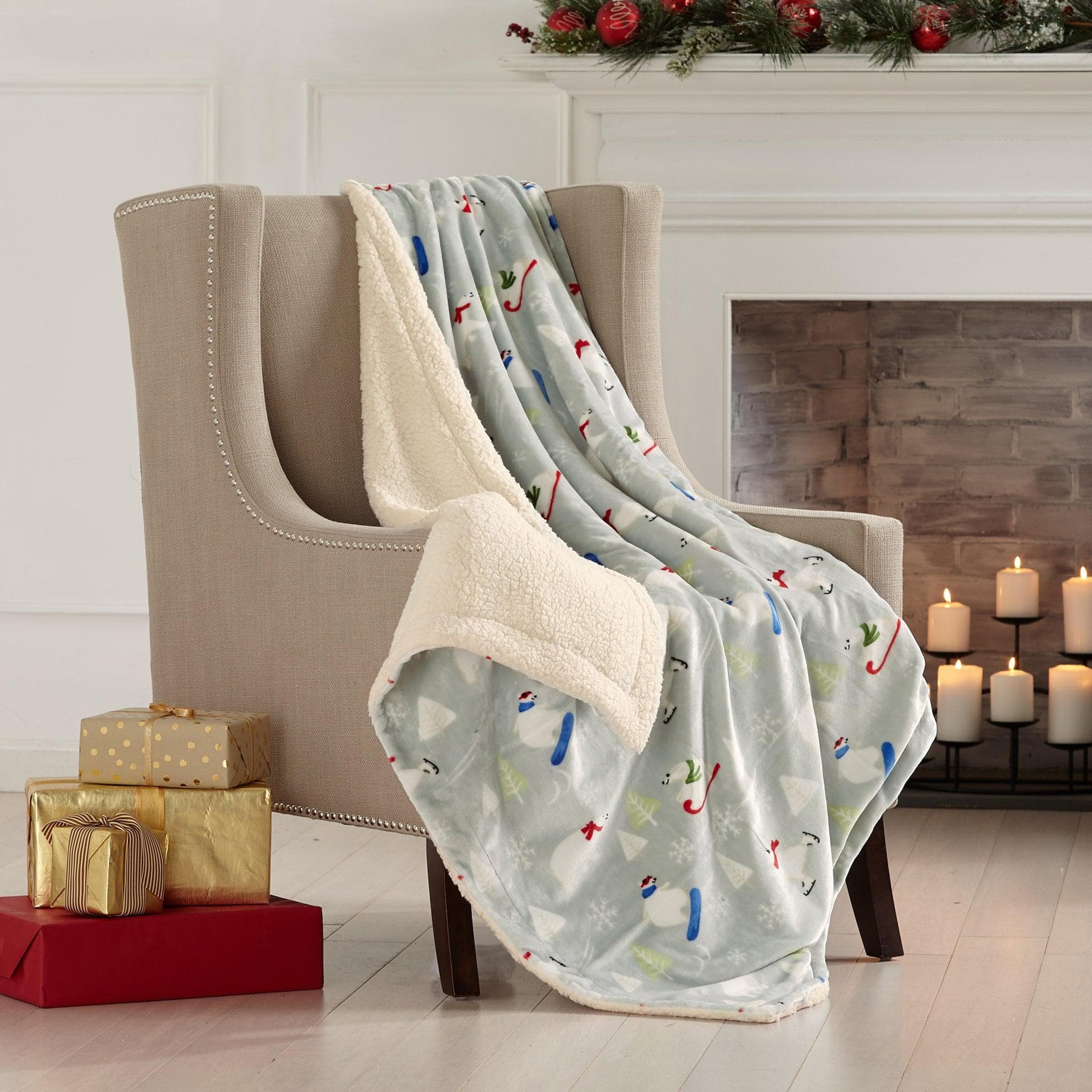 Sherpa Throw Blanket - Eve Collection