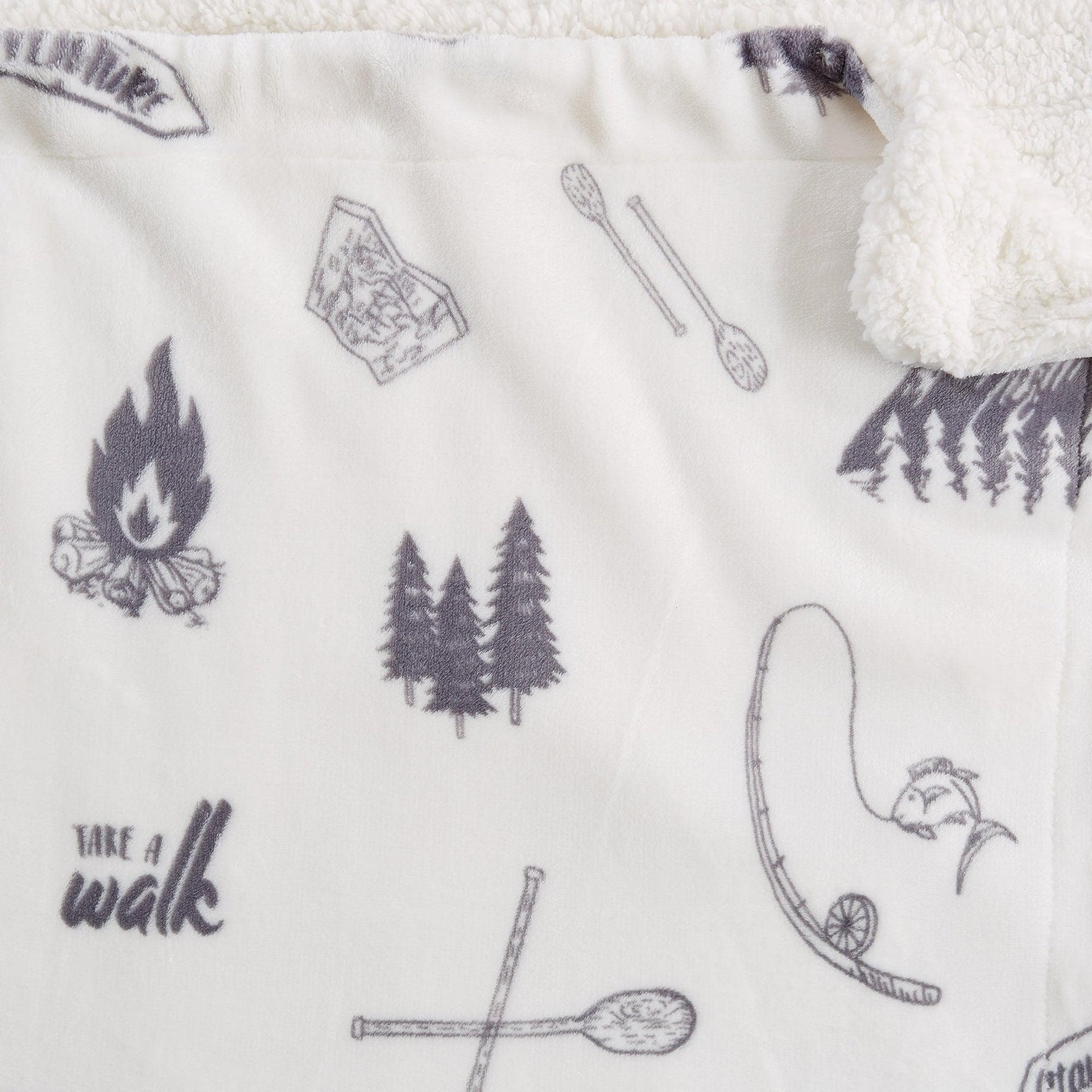 Sherpa Throw Blanket - Hudson Collection