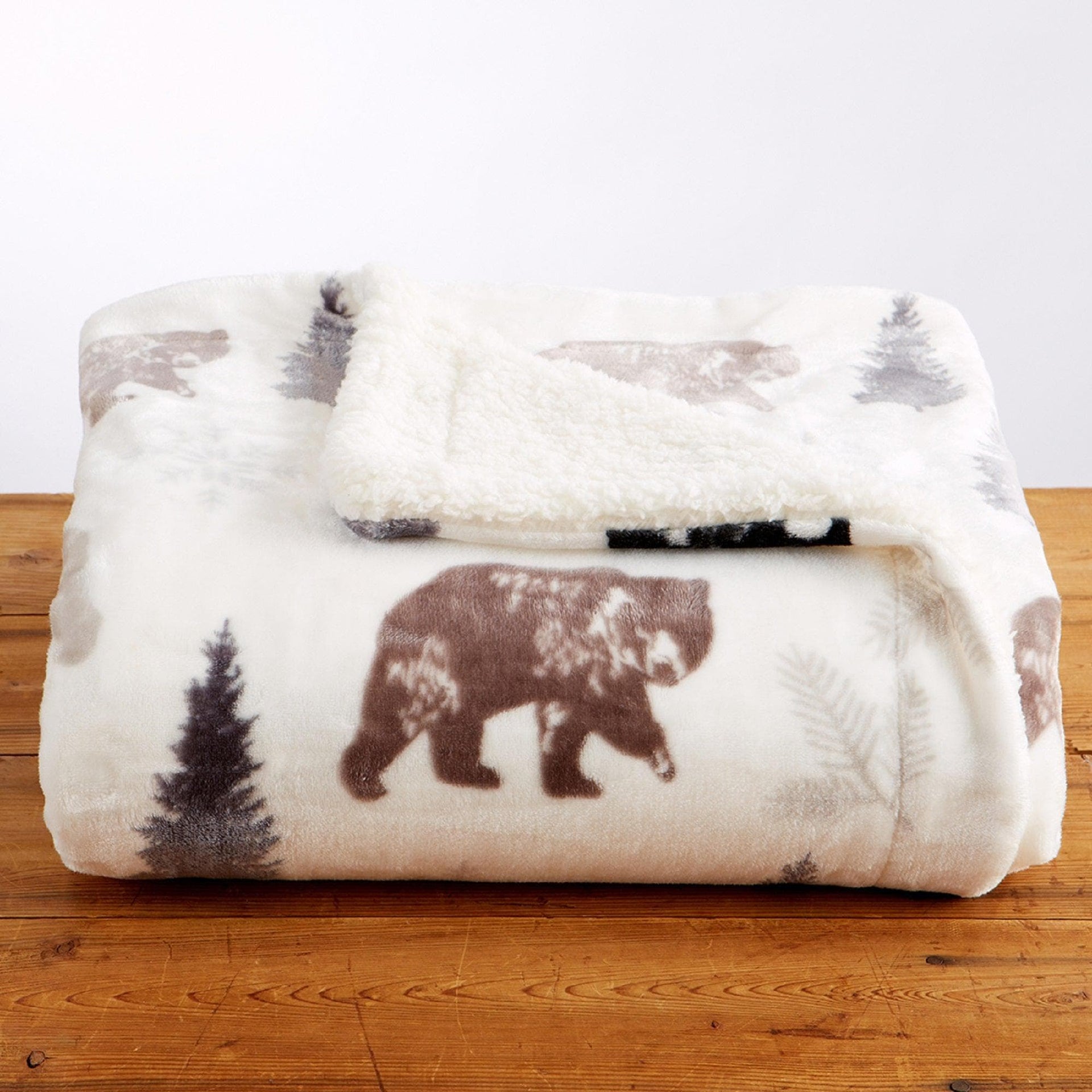 Sherpa Throw Blanket - Hudson Collection