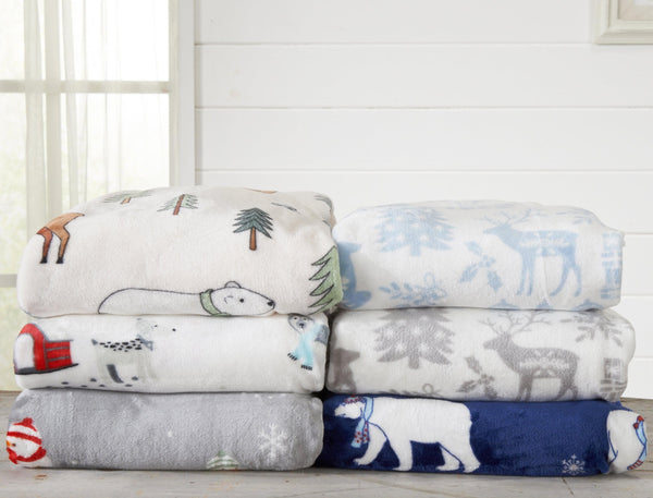 Velvet Throw Blanket - Pearl Collection