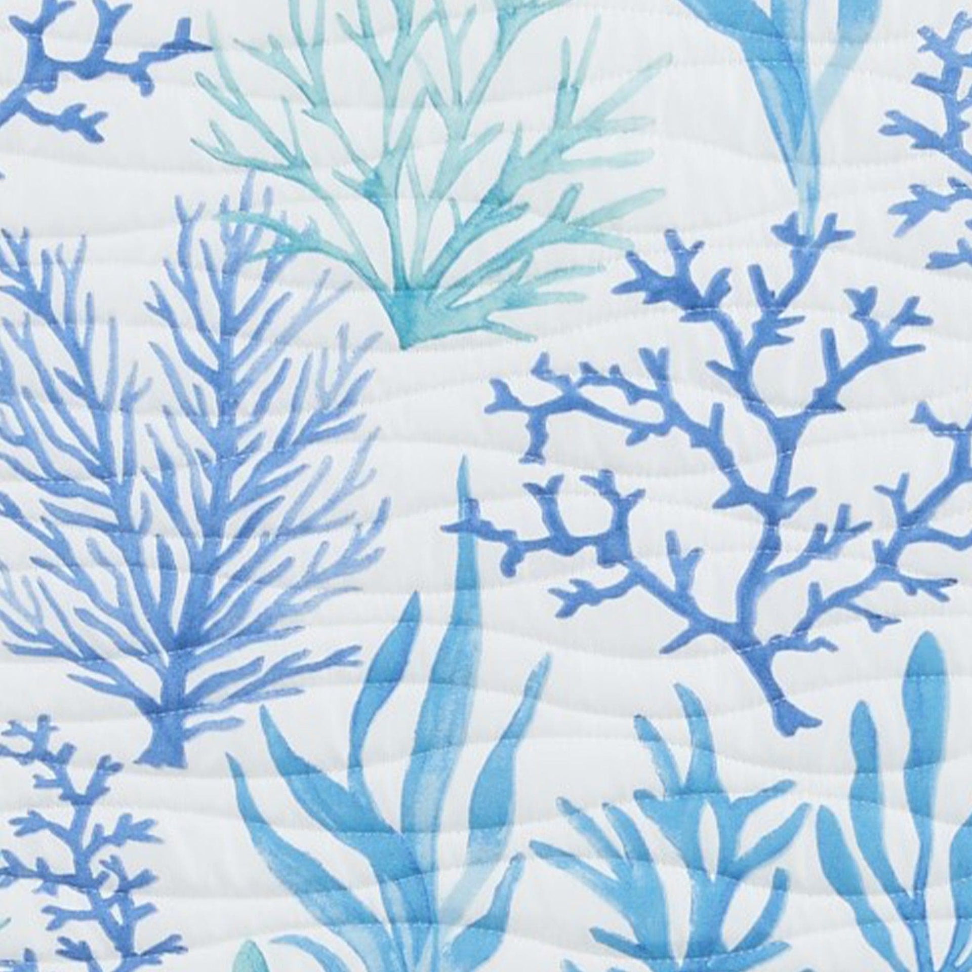 Blue Coral Quilt - Amelia Island