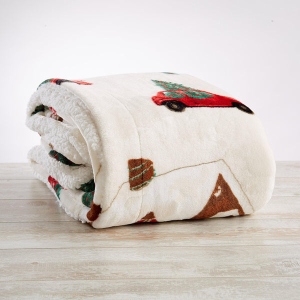 Holiday Sherpa Throw - Esmay Collection