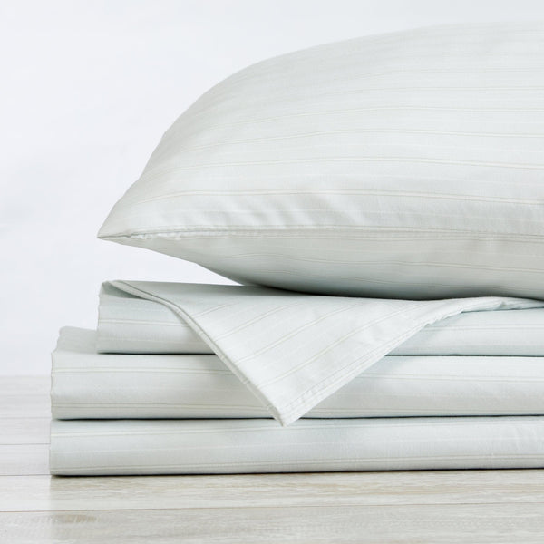Microfiber Stripe Sheet Set - Adeline Collection