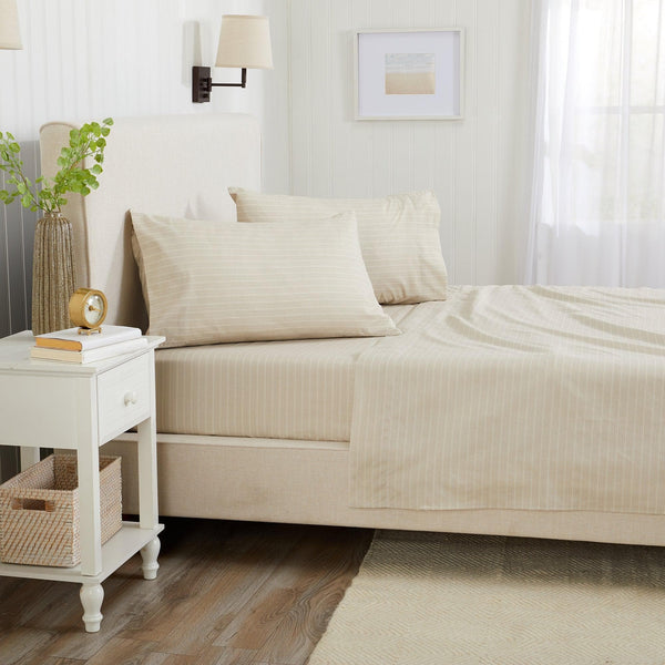 Microfiber Stripe Sheet Set - Adeline Collection