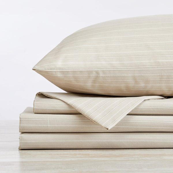 Microfiber Stripe Sheet Set - Adeline Collection