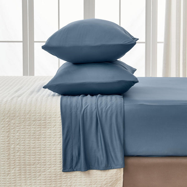 4-Piece Interlock Microfiber Sheet Set - Mackenna Collection