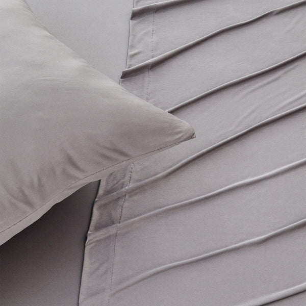 4-Piece Interlock Microfiber Sheet Set - Mackenna Collection