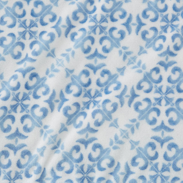 4-Piece Printed Plush Sheet - Velvet Luxe Lattice Collection