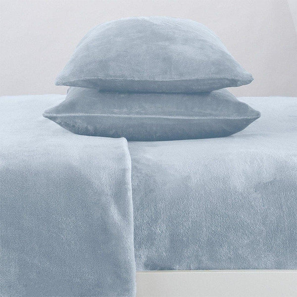 4-Piece Solid Plush Sheet - Velvet Luxe Collection
