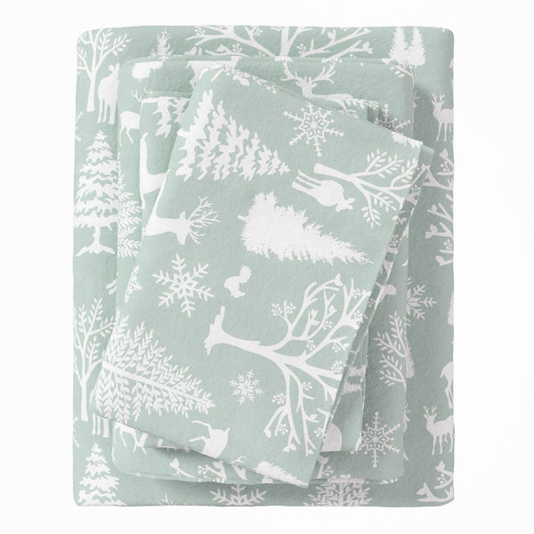 4-Piece Turkish Cotton Flannel Sheet - Lakeview Collection