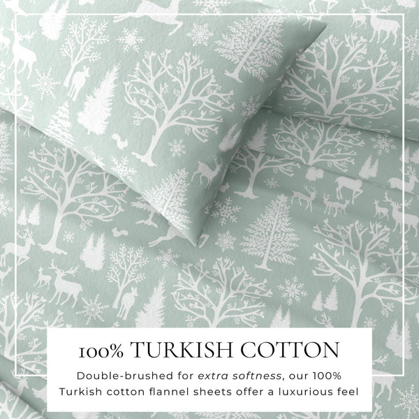 4-Piece Turkish Cotton Flannel Sheet - Lakeview Collection