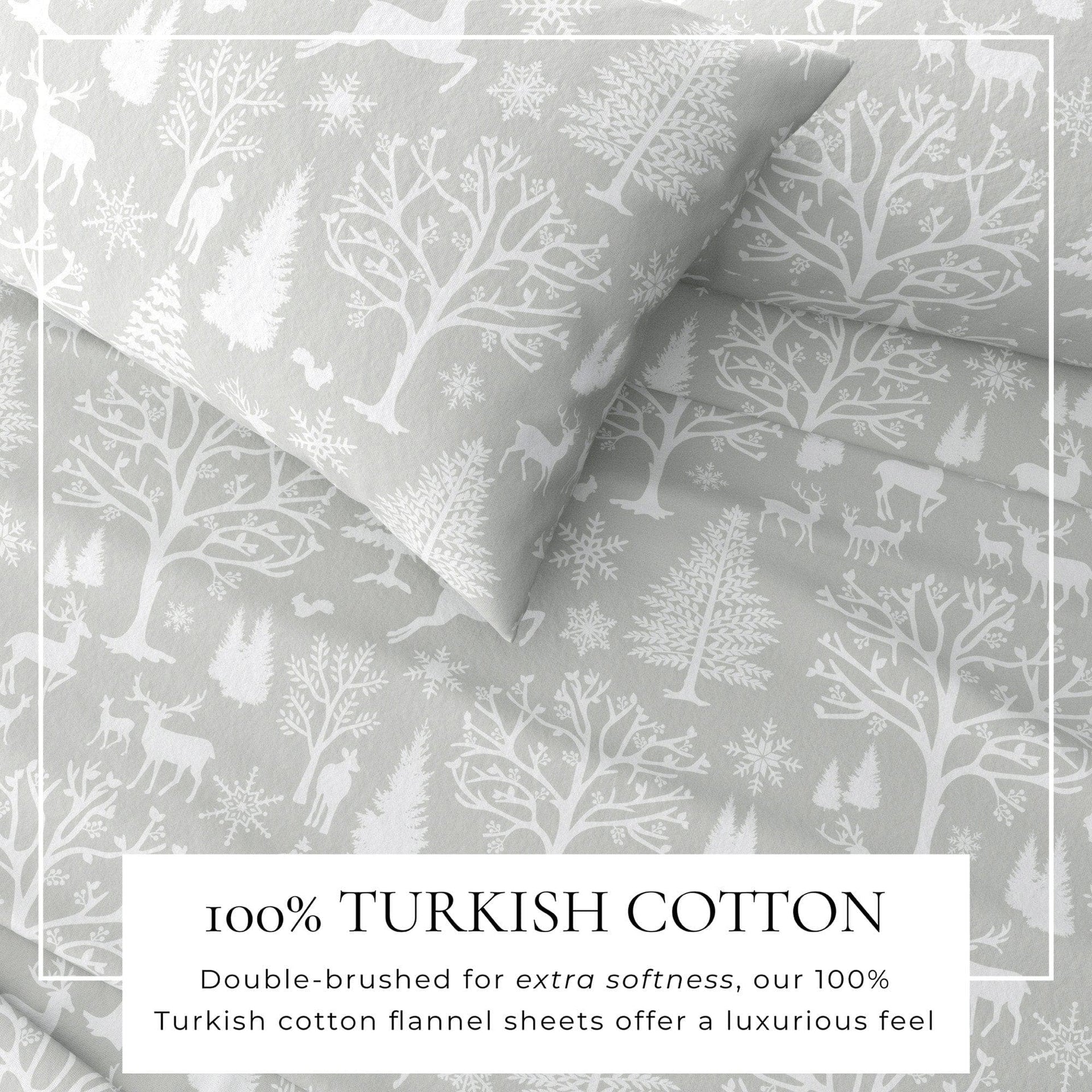 4-Piece Turkish Cotton Flannel Sheet - Lakeview Collection