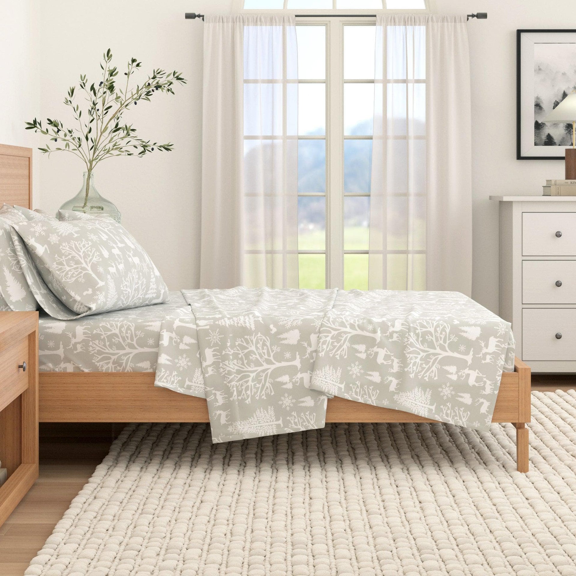 4-Piece Turkish Cotton Flannel Sheet - Lakeview Collection