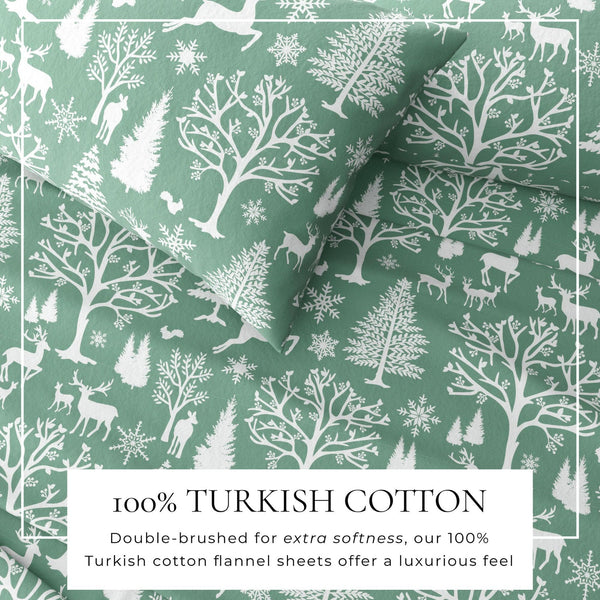 4-Piece Turkish Cotton Flannel Sheet - Lakeview Collection