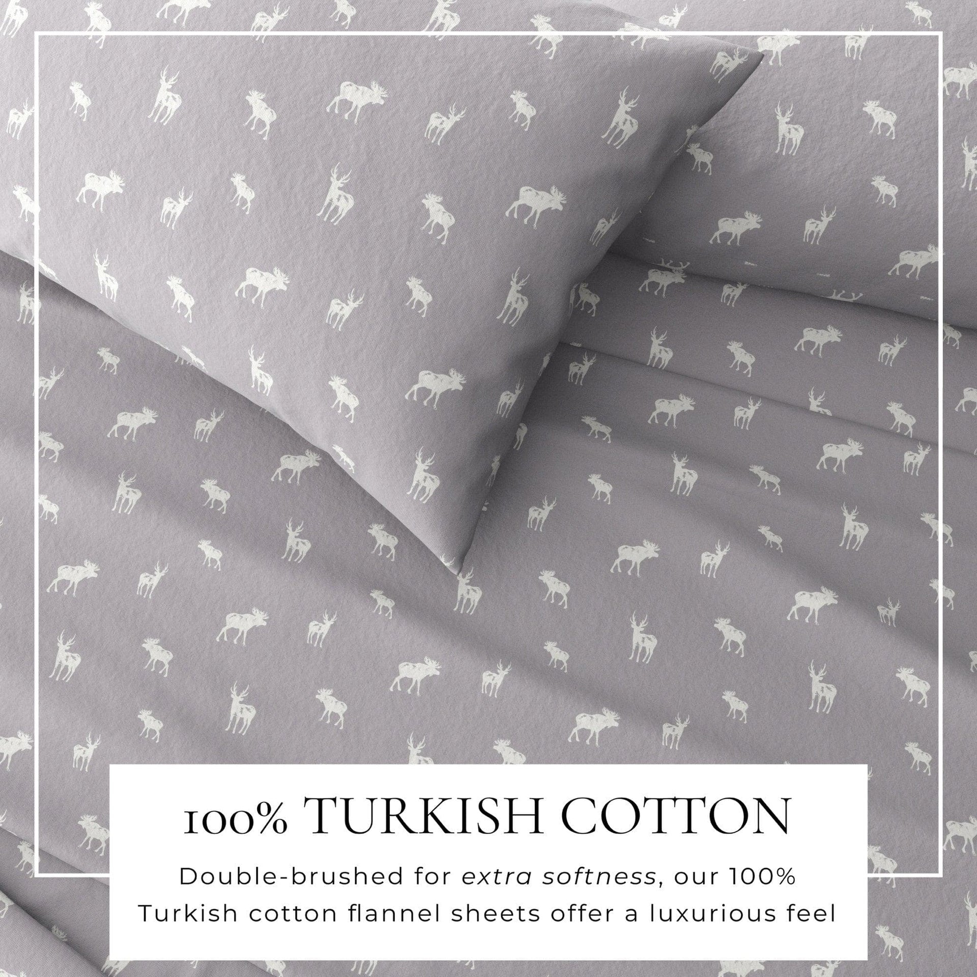 4-Piece Turkish Cotton Flannel Sheet - Lakeview Collection