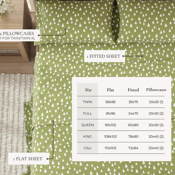 4-Piece Turkish Cotton Flannel Sheet - Lakeview Collection