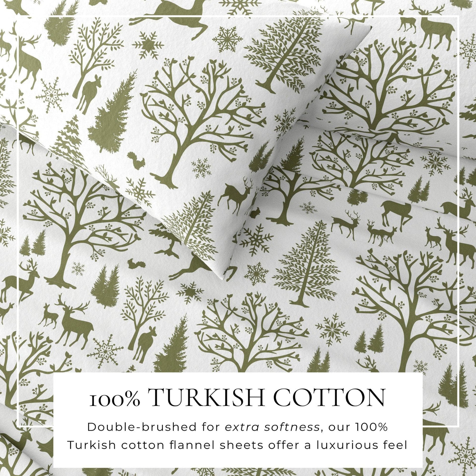 4-Piece Turkish Cotton Flannel Sheet - Lakeview Collection