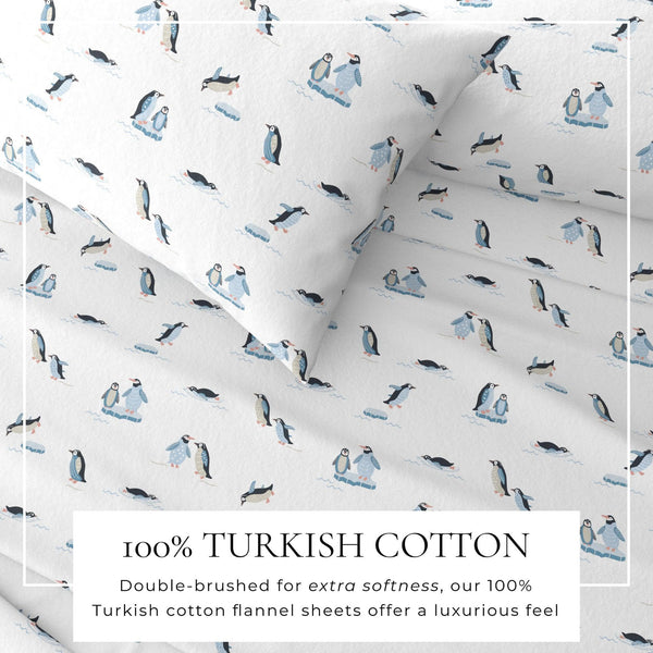 4-Piece Turkish Cotton Flannel Sheet - Lakeview Collection
