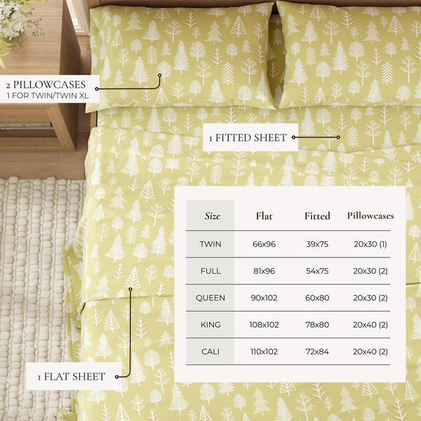 4-Piece Turkish Cotton Flannel Sheet - Lakeview Collection