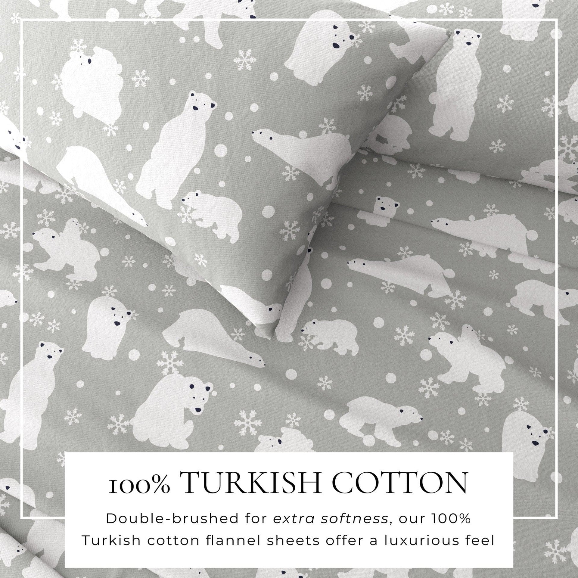 4-Piece Turkish Cotton Flannel Sheet - Stratton Collection