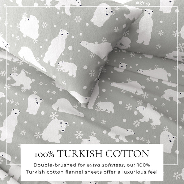 4-Piece Turkish Cotton Flannel Sheet - Stratton Collection