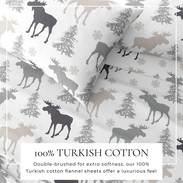 4-Piece Turkish Cotton Flannel Sheet - Stratton Collection