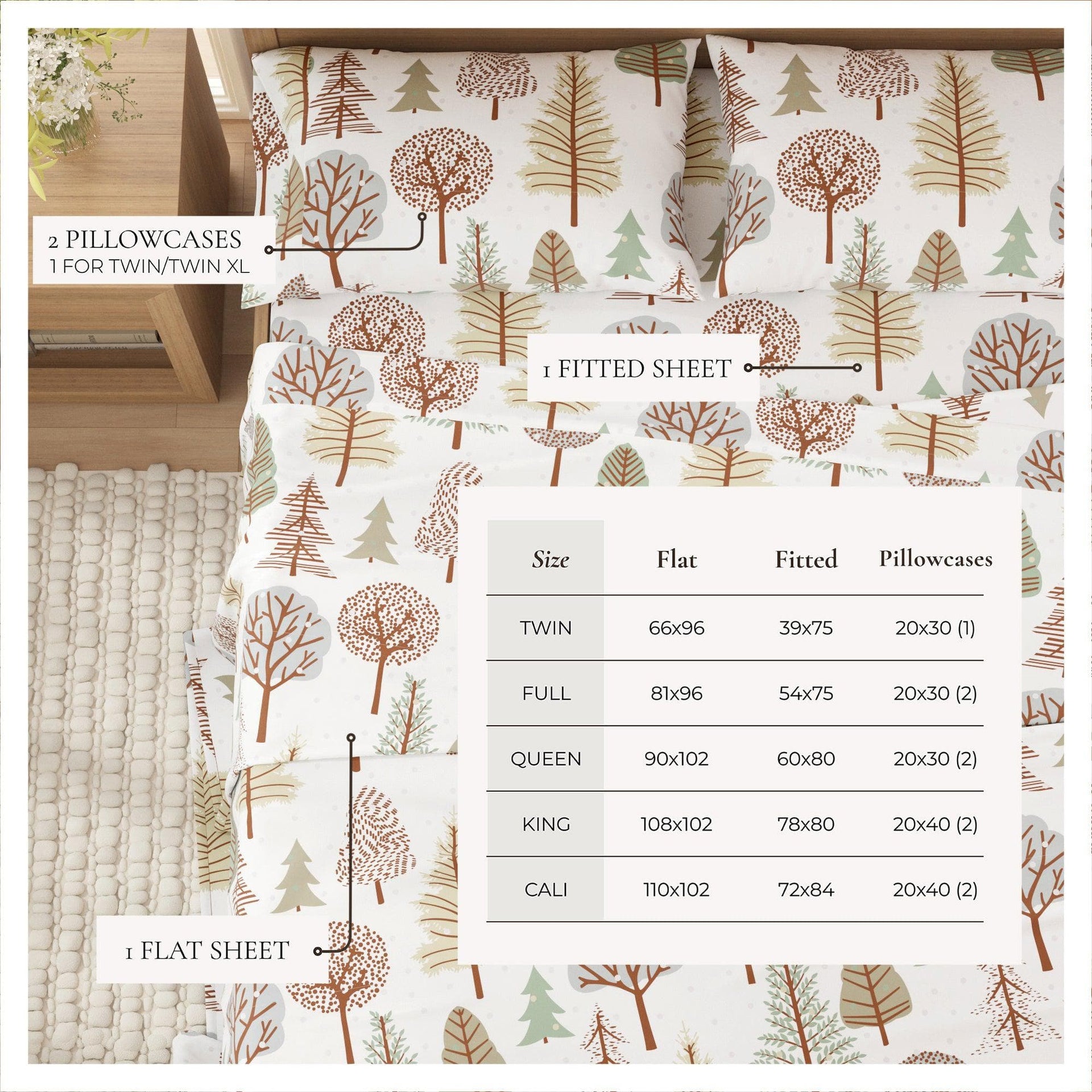 4-Piece Turkish Cotton Flannel Sheet - Stratton Collection