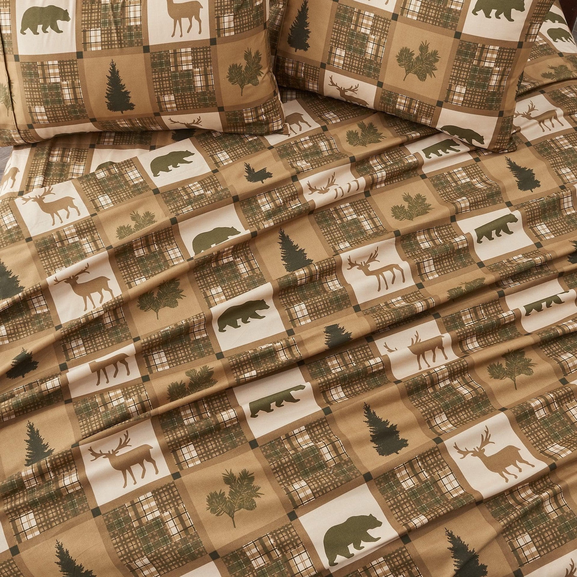 4-Piece Lodge Microfiber Sheet - Mountain Ridge Collection