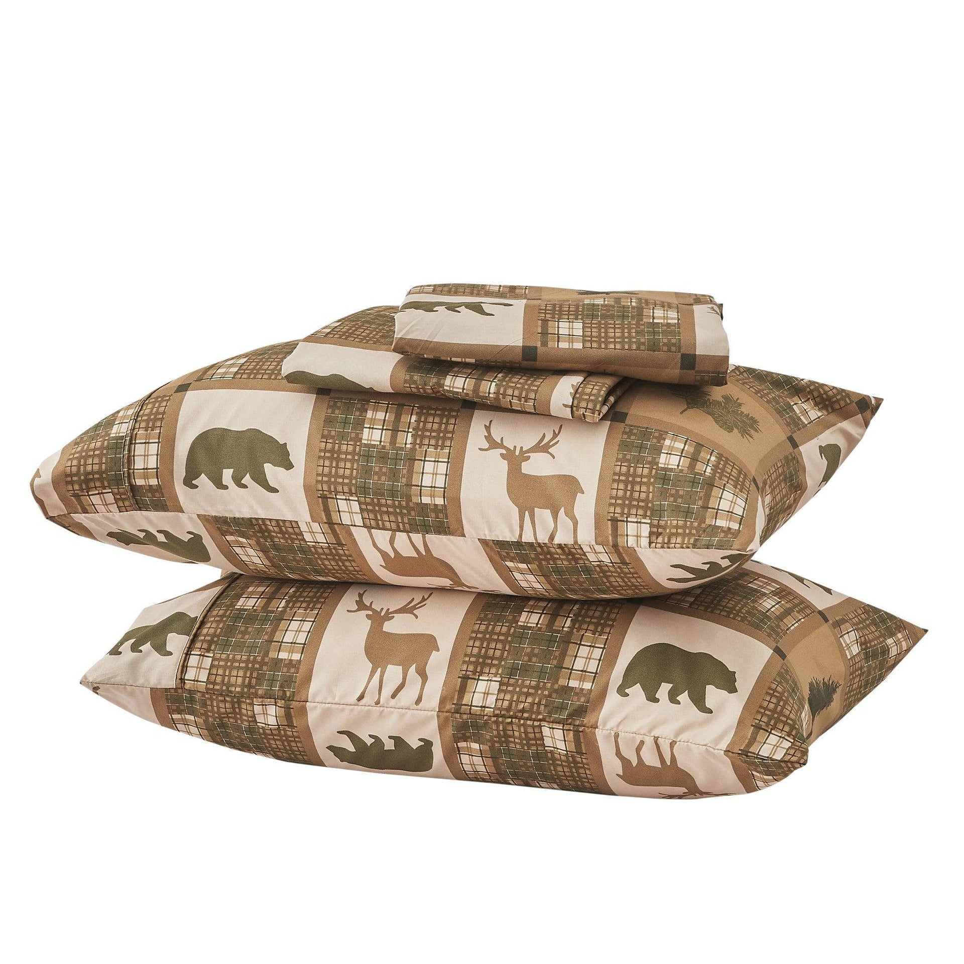 4-Piece Lodge Microfiber Sheet - Mountain Ridge Collection