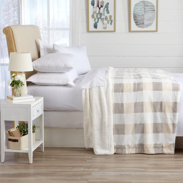 Velvet Plush Sherpa Luxury Bed Blanket - Kinsley Collection