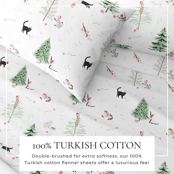 100% Turkish Cotton Flannel Sheet Sets - Boulder Collection