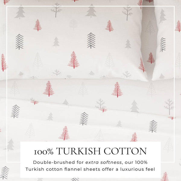 100% Turkish Cotton Flannel Sheet Sets - Boulder Collection