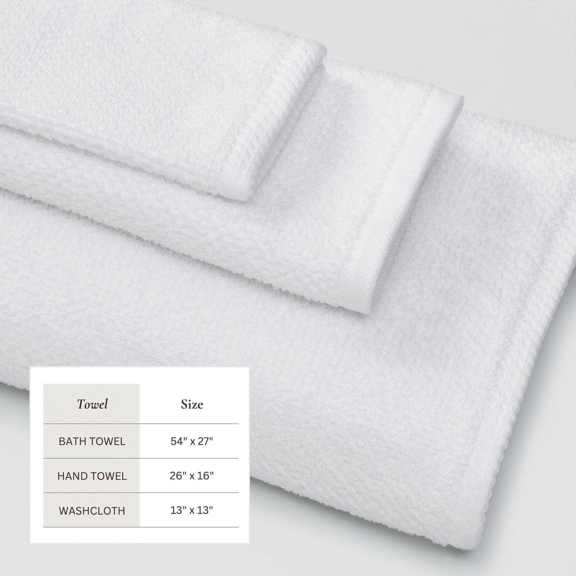 Cotton Textured Bath Towel Set - Acacia Collection