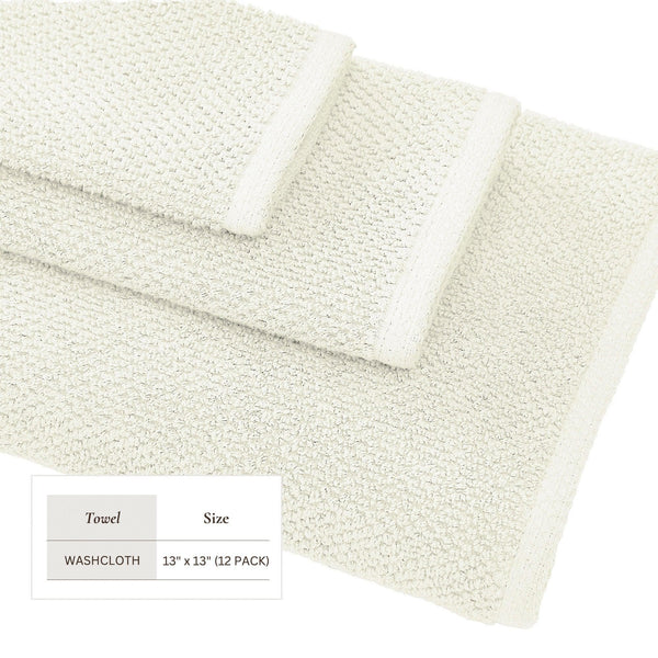 Cotton Textured Bath Towel Set - Acacia Collection