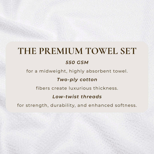 Cotton Textured Bath Towel Set - Acacia Collection