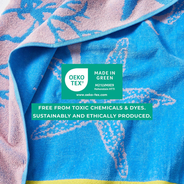 2 Pack 100% Cotton Jacquard Beach Towels - Playa Collection