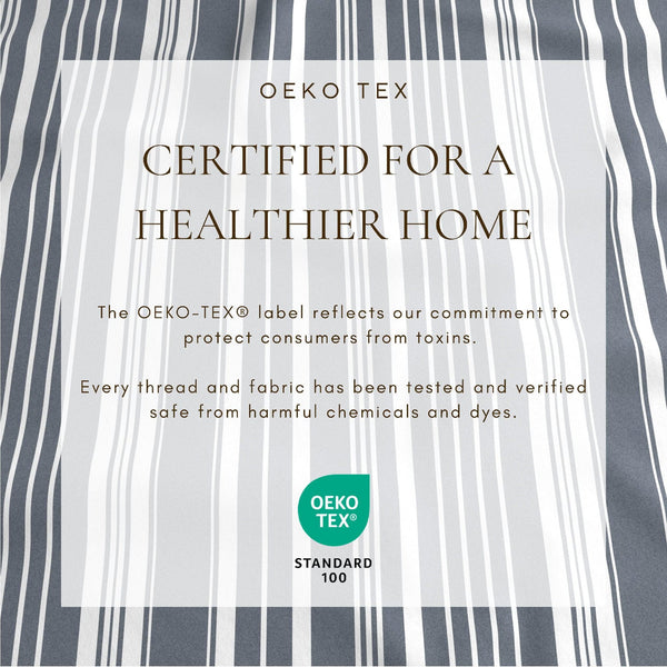 4-Piece Striped Microfiber Sheet Set - Elouise Collection