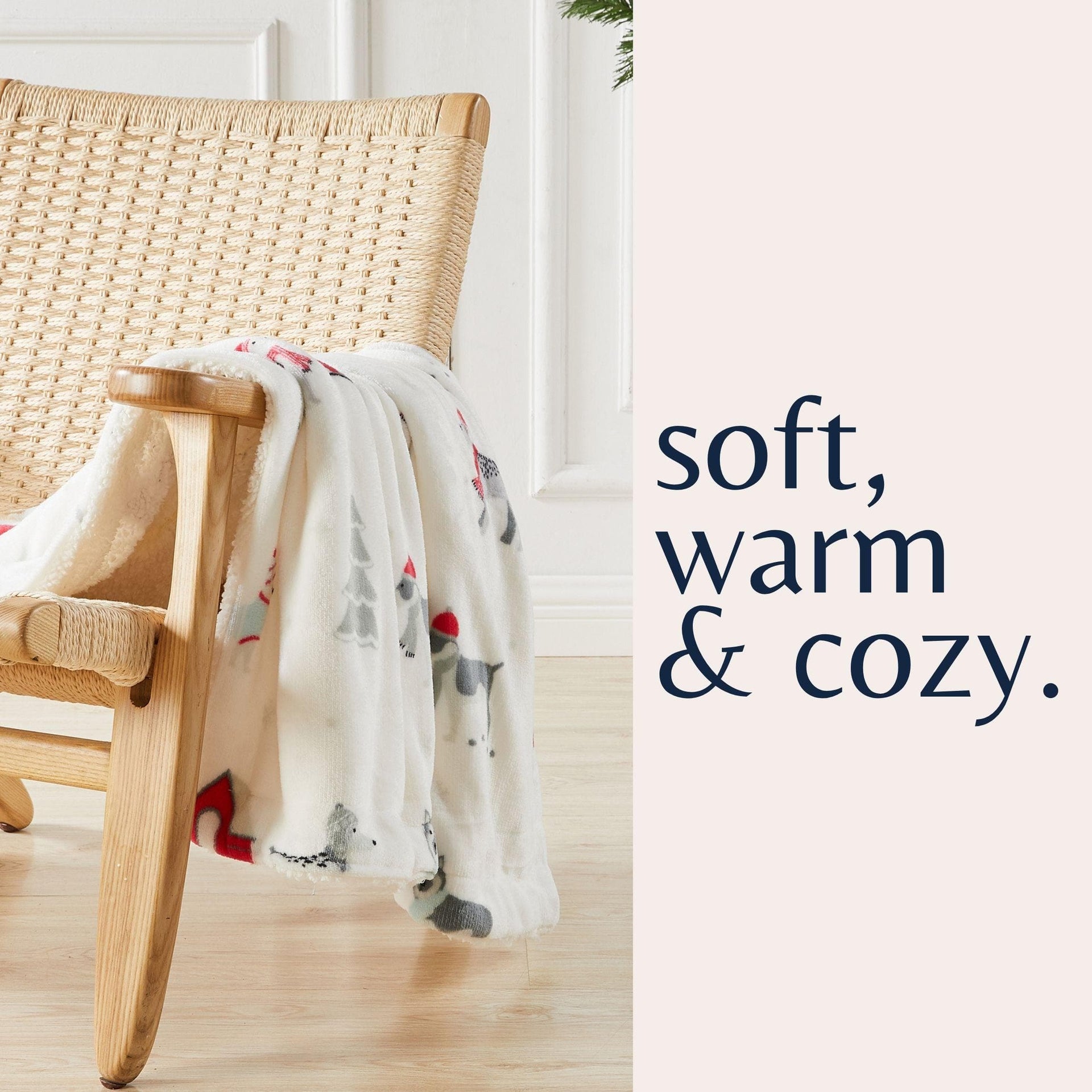 Sherpa Throw Blanket - Eve Collection