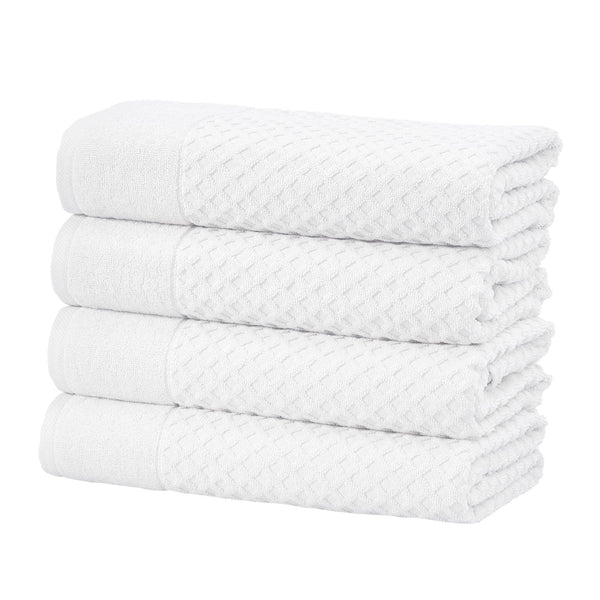Cotton Diamond Waffle Weave Bath Towel Set - Grayson Collection