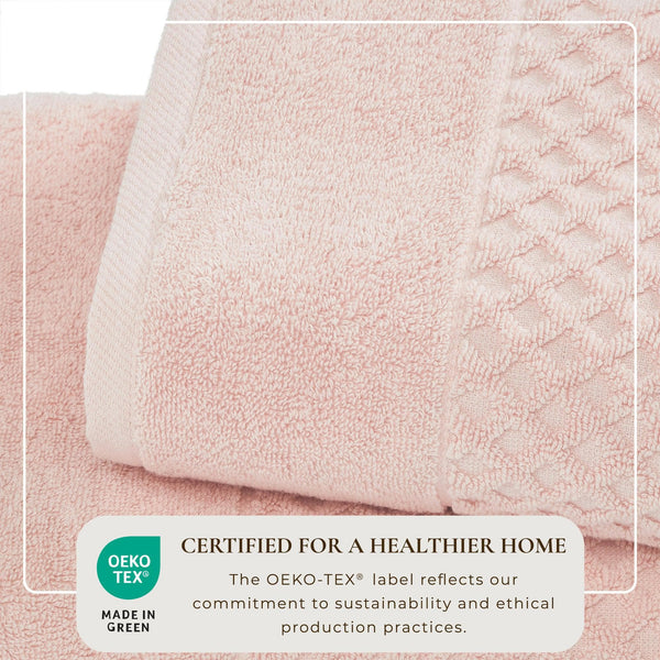 Cotton Diamond Waffle Weave Bath Towel Set - Grayson Collection