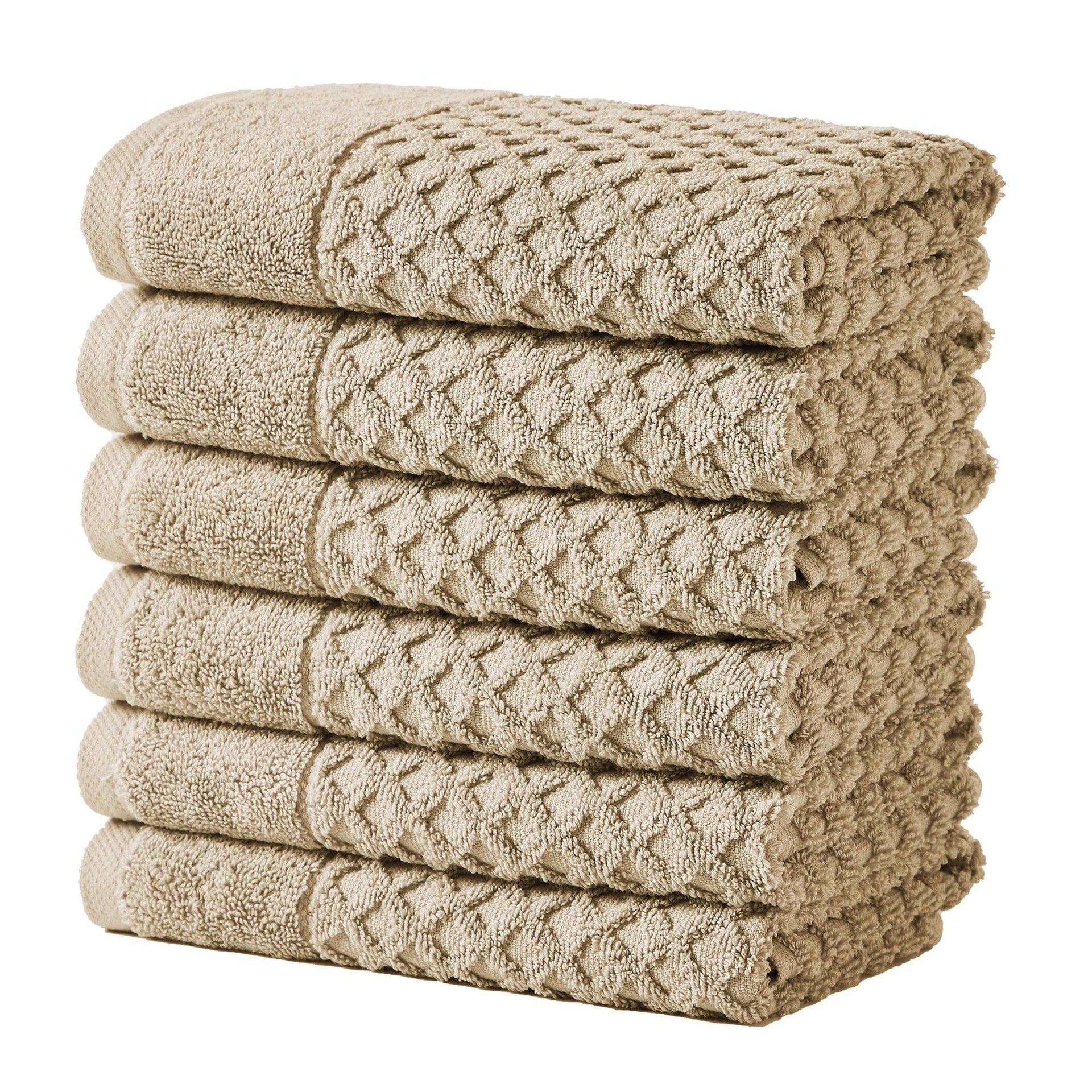 Cotton Diamond Waffle Weave Bath Towel Set - Grayson Collection