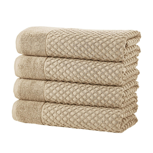 Cotton Diamond Waffle Weave Bath Towel Set - Grayson Collection