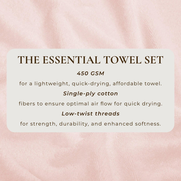Cotton Terry Bath Towel Set - Cooper Collection