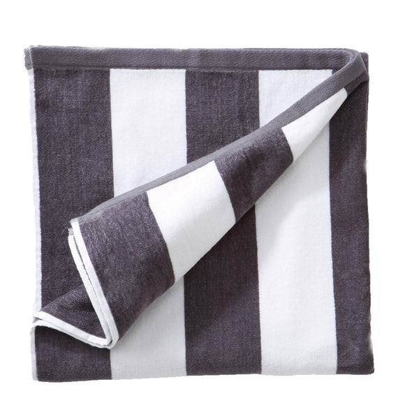 Cotton Velour Cabana Stripe Beach Towel - Novia Collection