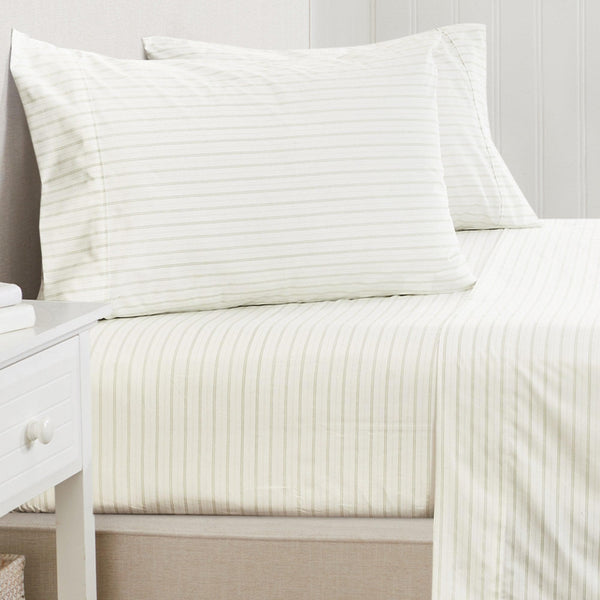Microfiber Stripe Sheet Set - Adeline Collection