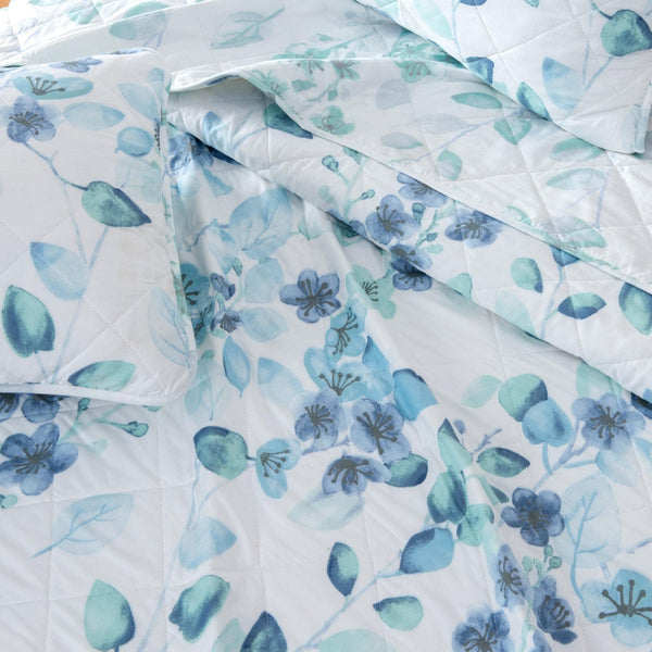 3 Piece Floral Quilt Set - Miranda Collection