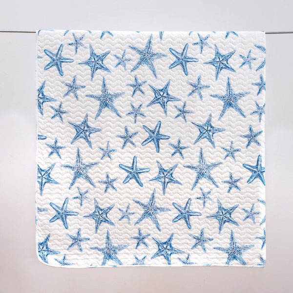 Blue Seashell Coastal Quilt Set - Trinidad Collection
